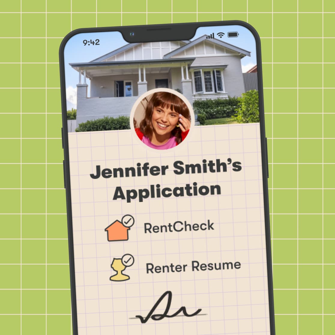 Easily attach your tenant check report to your rental application